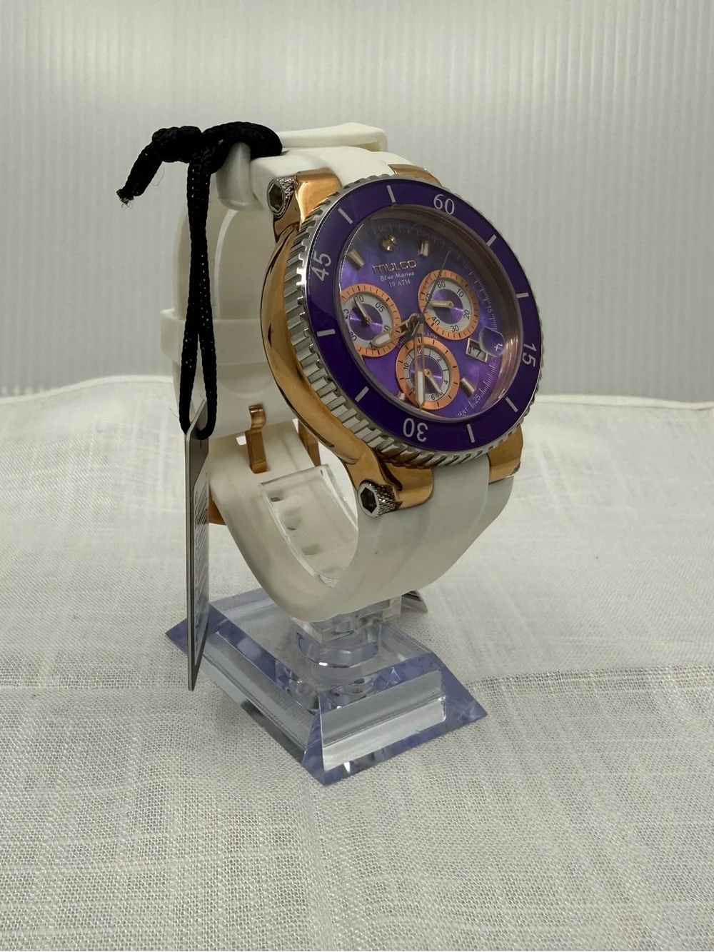 NWT Mulco Blue Marine Chronograph 40mm Swiss Quartz Watch